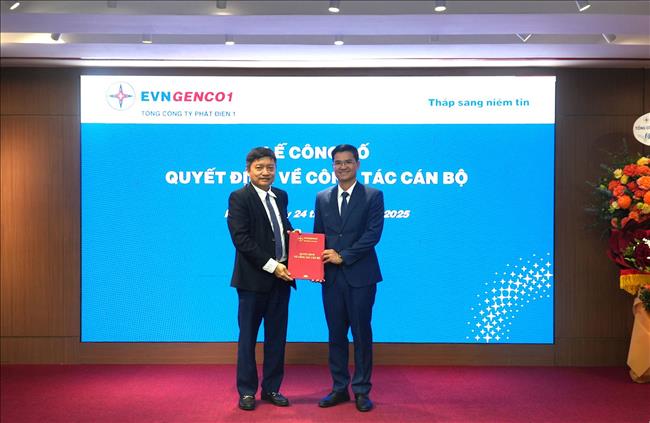 EVNGENCO1 công bố Quyết định bổ nhiệm Phó Tổng giám đốc