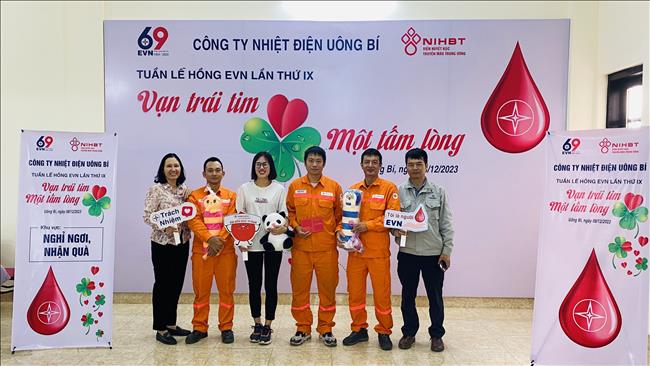 Công ty Nhiệt điện Uông Bí hưởng ứng Tuần lễ hồng EVN lần thứ IX